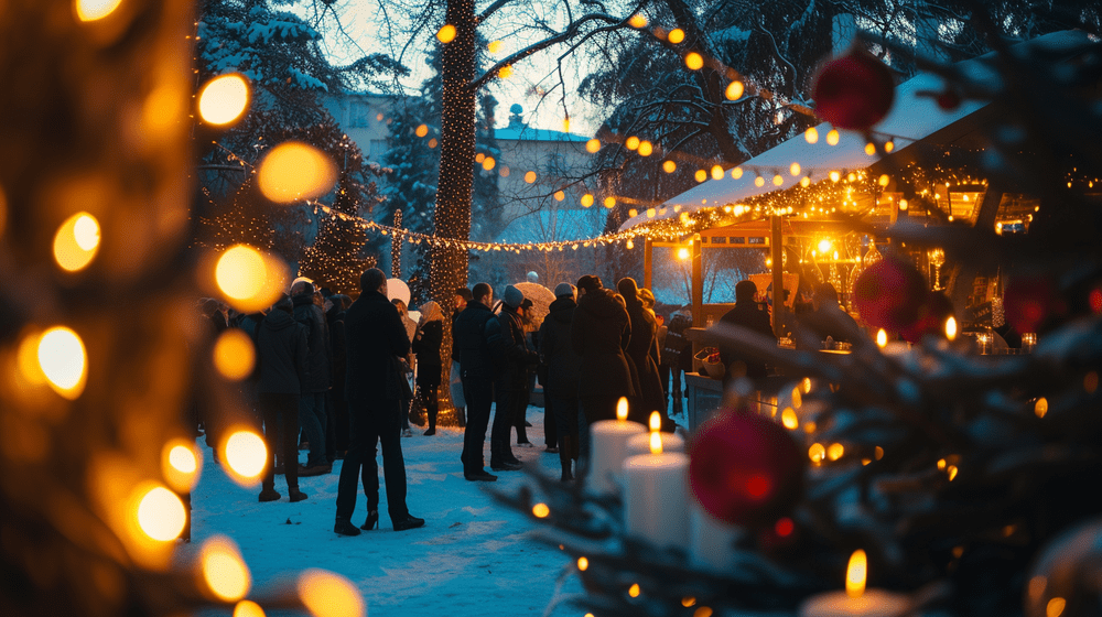 Weihnachtshütte für Firmenfeier in Frankfurt mieten